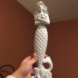 White Mermaid sculpture